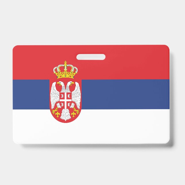 Serbia flag badge (Front)