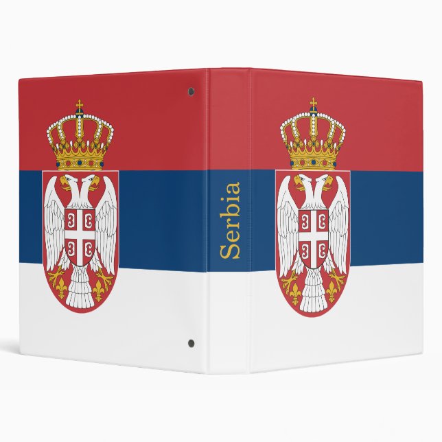 Serbia Flag Binder (Background)