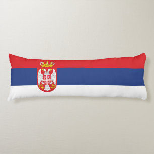 Serbia flag body pillow