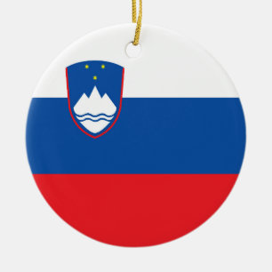 Serbia flag ceramic ornament