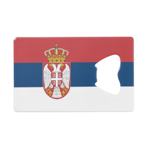Serbia Flag Credit Card Bottle Opener