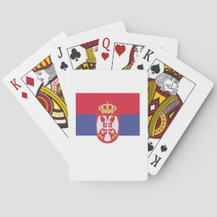 Serbia Flag Emblem Playing Cards