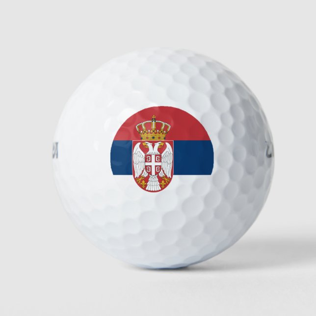 Serbia Flag Golf Balls (Front)