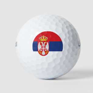 Serbia flag golf balls