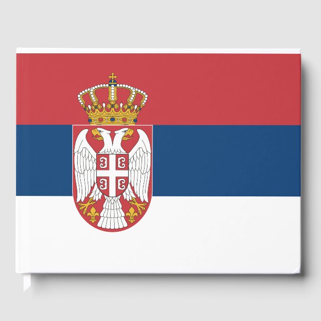 Serbia Flag Guest Book (Front)