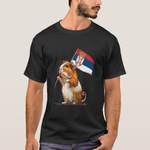 Serbia Flag Guinea Pig Srbija Serbian Roots Serbia T-Shirt