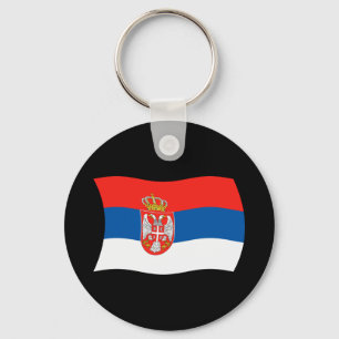 Serbia Flag Keychain