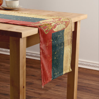 Serbia Flag Long Table Runner