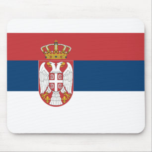Serbia Flag Mouse Pad