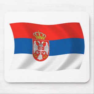 Serbia Flag Mousepad