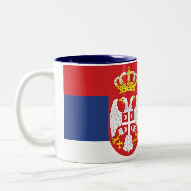 Serbia Flag Mug (Left)