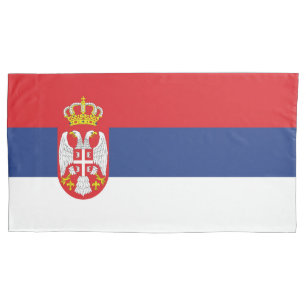 Serbia flag pillowcase