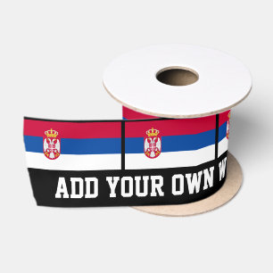 Serbia Flag Satin Ribbon