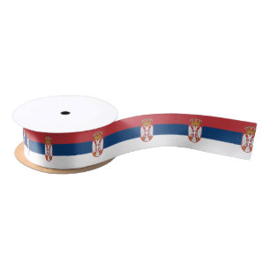 Serbia Flag Satin Ribbon
