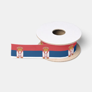 Serbia Flag Satin Ribbon