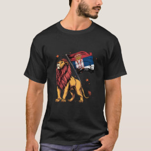 Serbia Flag Serbian Pride Lion Srbija Serbian Root T-Shirt