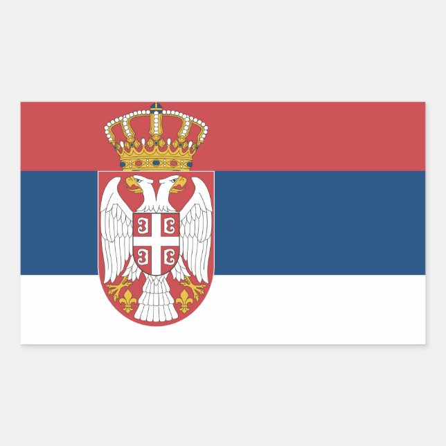Serbia Flag Sticker (Front)