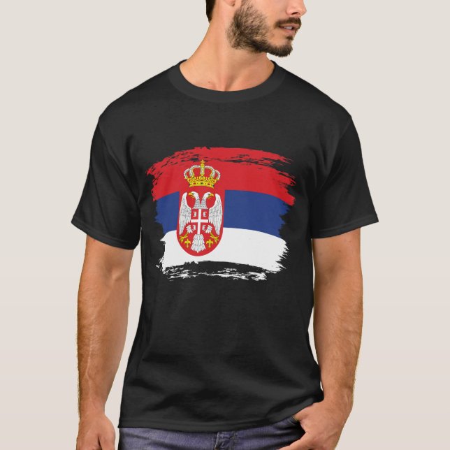 Serbia flag T-Shirt (Front)