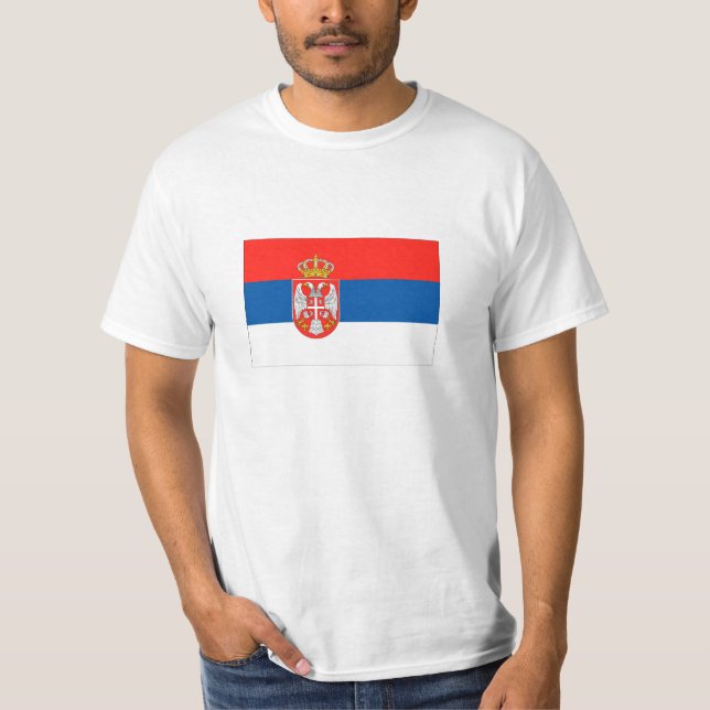 Serbia Flag T-Shirt (Front)