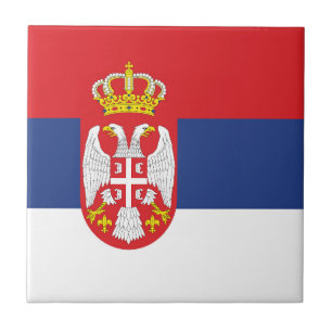 Serbia flag tile