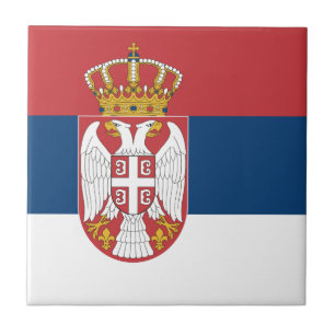 Serbia Flag Tile