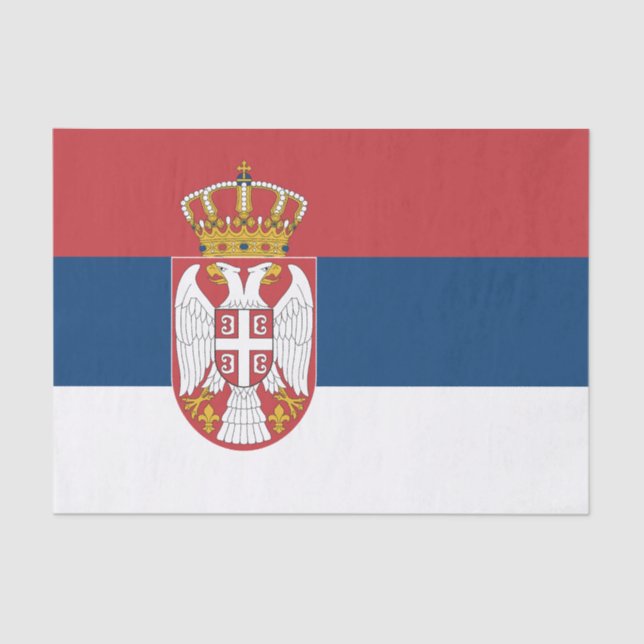 Serbia Flag Tissue Paper (Front)
