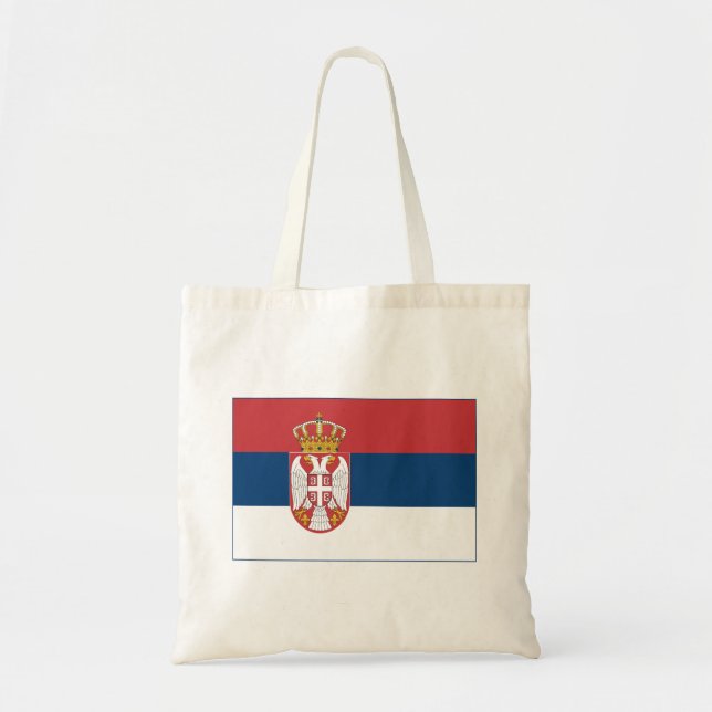 Serbia Flag Tote Bag (Front)