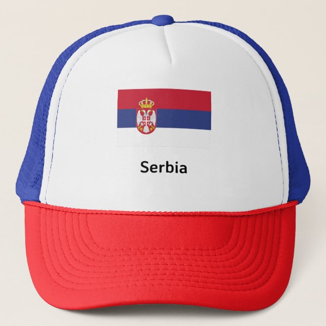 Serbia Flag Trucker Hat (Front)