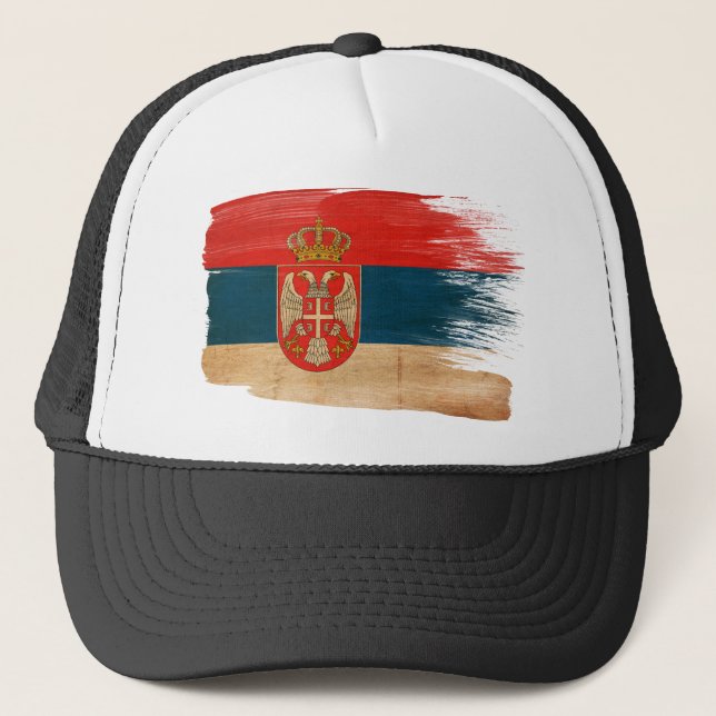 Serbia Flag Trucker Hat (Front)