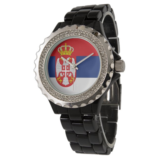Serbia flag watch (Angled)