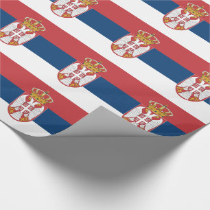 Serbia Flag Wrapping Paper
