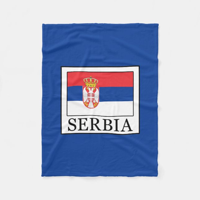 Serbia Fleece Blanket (Front)
