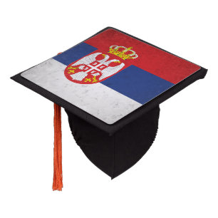 Serbia Graduation Cap Topper