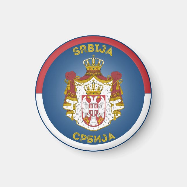 Serbia Heritage Emblem Magnet (Front)