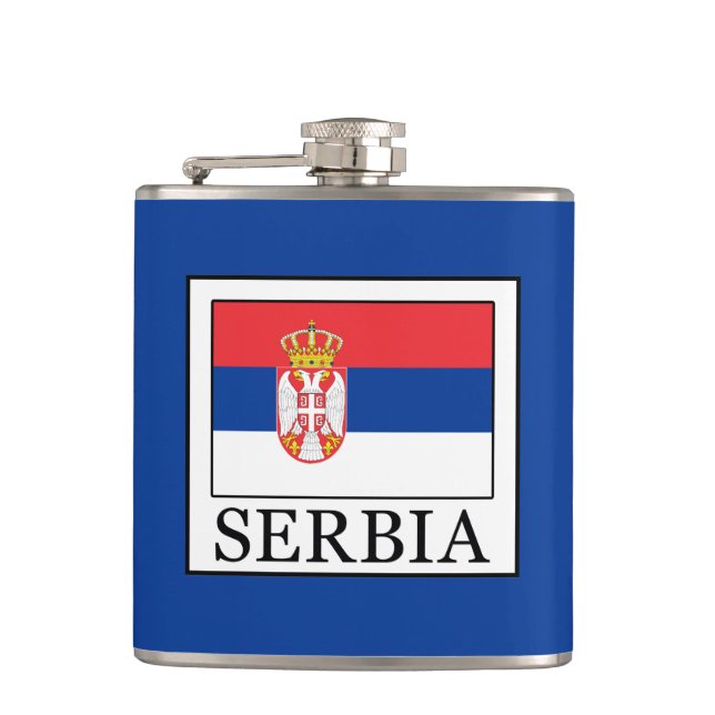 Serbia Hip Flask (Front)