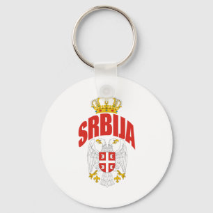 Serbia Latin Keychain