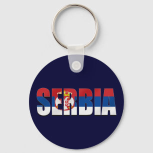 Serbia logo flag Srbija logo for soccer supporters Keychain