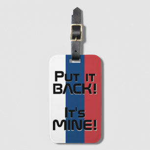 Serbia National Flag Funny Patriotic Luggage Tag
