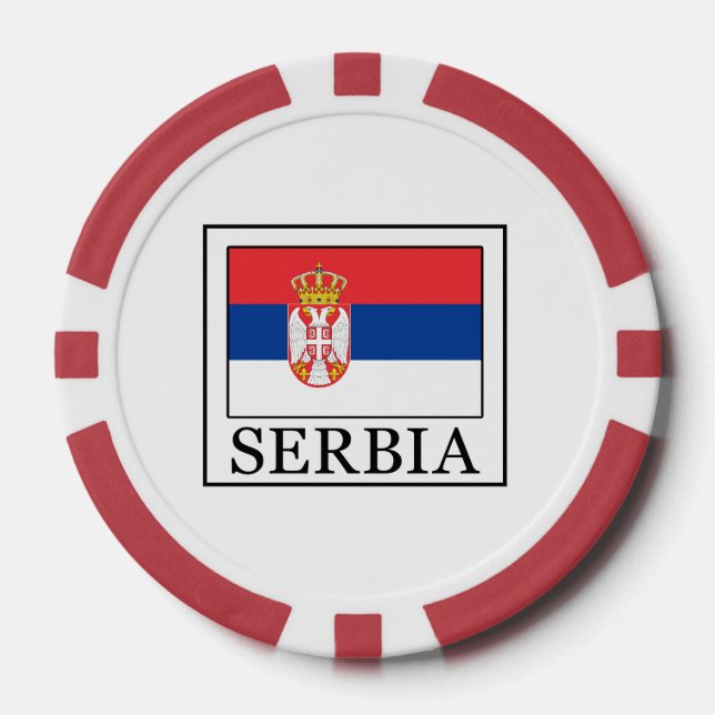 Serbia Poker Chips (Front)