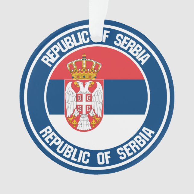 Serbia Round Emblem Ornament (Front)