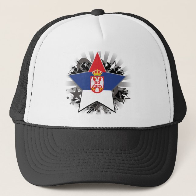 Serbia Star Trucker Hat (Front)
