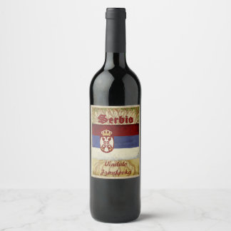 Serbia Wine Label