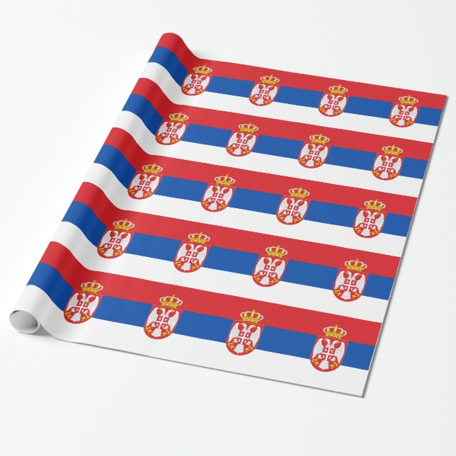 Serbia Wrapping Paper (Unrolled)