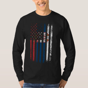 Serbian American Flag Serbian Roots Republic of Se T-Shirt