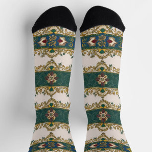 Serbian carpet pattern 3 socks
