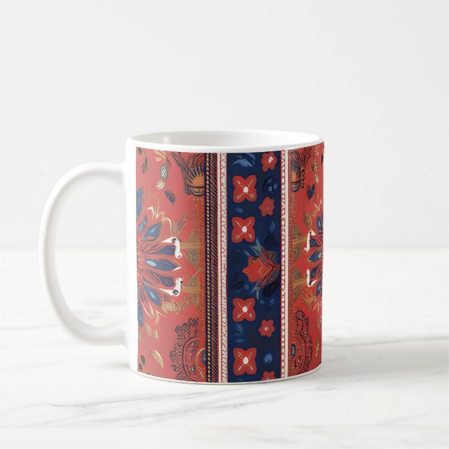 Serbian carpet pattern 7 coffee mug (Left)