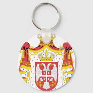 Serbian Coat of Arms Keychain