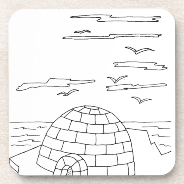 serbian cyrillic igloo coaster (Front)