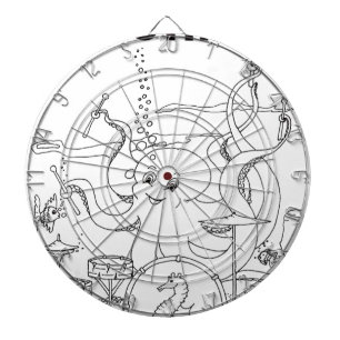 serbian cyrillic octopus dartboard