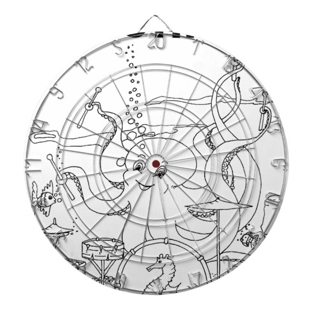 serbian cyrillic octopus dartboard (Front)